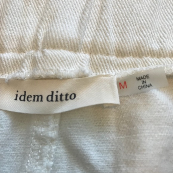 NEW White Cotton High-Waist Mini Skirt - Picture 4 of 5